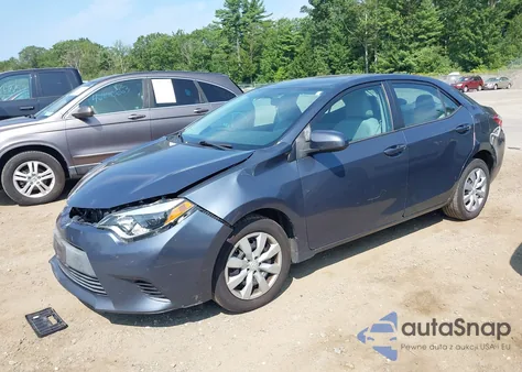 2016 Toyota Corolla Le z USA, uszkodzony, nr VIN 5YFBURHEXGP505190